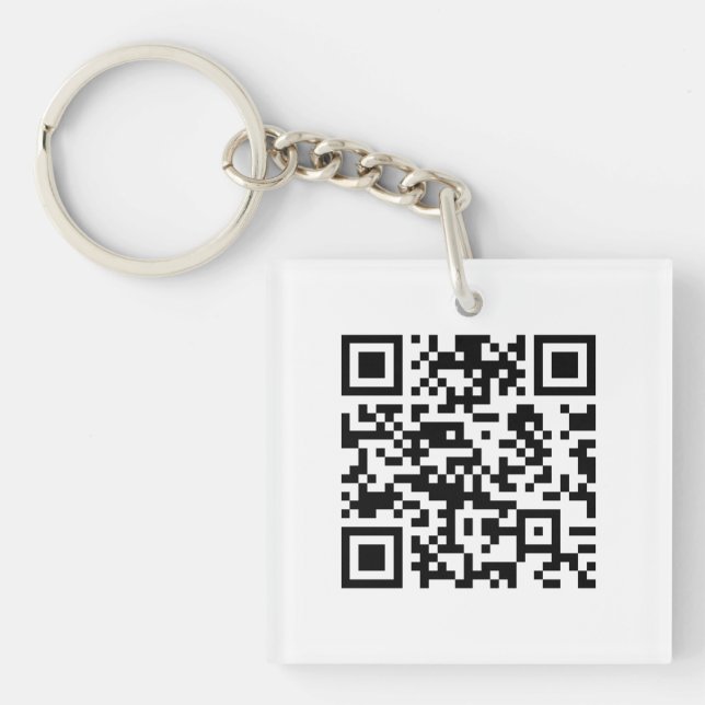Sofort erstellten QR-Code (durch Eingabe Ihrer URL Schlüsselanhänger (Vorderseite)