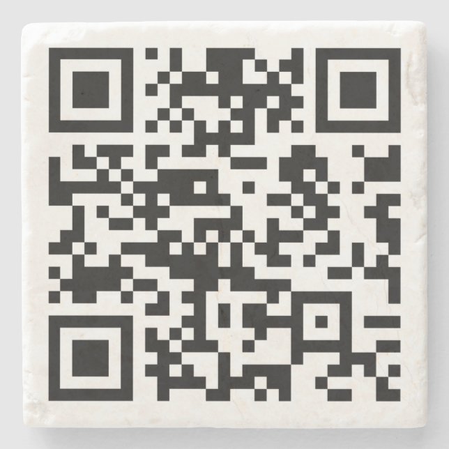 Sofort erstellten QR-Code (durch Eingabe Ihrer URL Steinuntersetzer (Vorderseite)