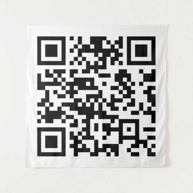 Sofort erstellten QR-Code (durch Eingabe Ihrer URL Wandteppich (Vorderseite)