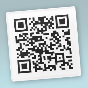 Sofort erstellter QR-Code (durch Eingabe Ihrer URL Glasuntersetzer