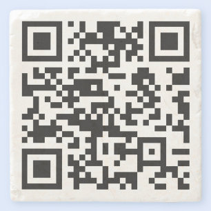 Sofort erstellter QR-Code (durch Eingabe Ihrer URL Steinuntersetzer