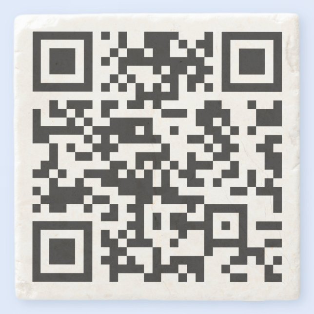 Sofort erstellter QR-Code (durch Eingabe Ihrer URL Steinuntersetzer (Von Creator hochgeladen)
