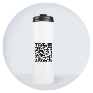 Sofort erstellter QR-Code (durch Eingabe Ihrer URL Thermosbecher
