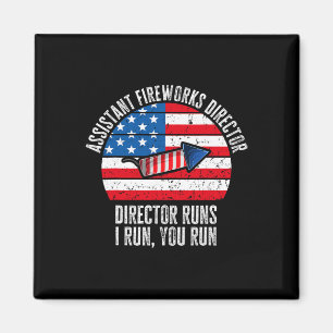 Sofort Feuerwerk Direktor Lustig 4. Juli Vintag Magnet