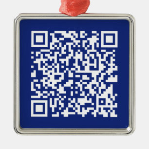 Sofort generierter QR-Code per URL-Eingabe   Marin Ornament Aus Metall