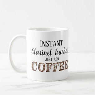 Sofort Klarinettenlehrer einfach Kaffeemusik hinzu Kaffeetasse