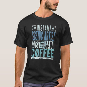 Sofort Landschaftlicher Künstler einfach Kaffee hi T-Shirt