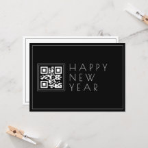 Sofort QR-Code erstellen | Stilvolles Frohes Neues