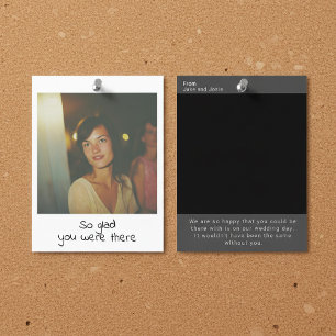 Sofortfoto Retro-Hochzeits-Erinnerung Andenken Postkarte