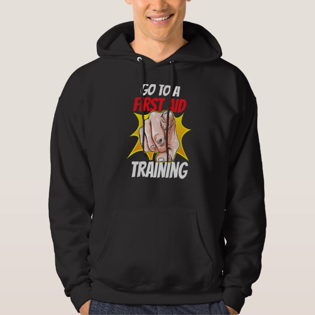 Soforthilfe für einen Schulungslehrer Hoodie (Vorderseite)