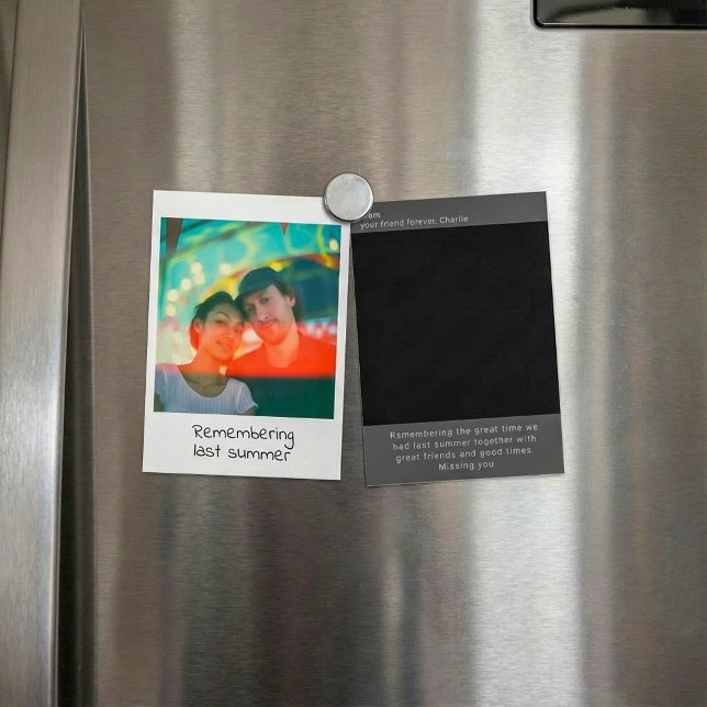 Sofortige Fotografie-Retro-Speicherhalterung Postkarte (Instant photograph retro memory keepsake postcard)