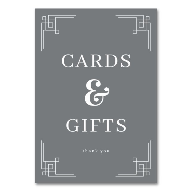 Sofortige Graue Minimalistische Karten & Geschenke (Vorderseite)
