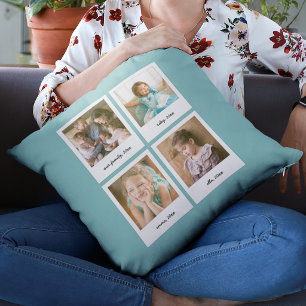 Sofortige Hintergrundfarbe für Fotocollage Kissen