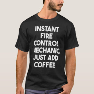 Sofortige Kontrolle-Mechanik einfach Kaffee hinzuf T-Shirt
