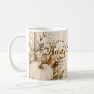 Sofortige moderne neutrale Thanksgiving-Deko Kaffeetasse