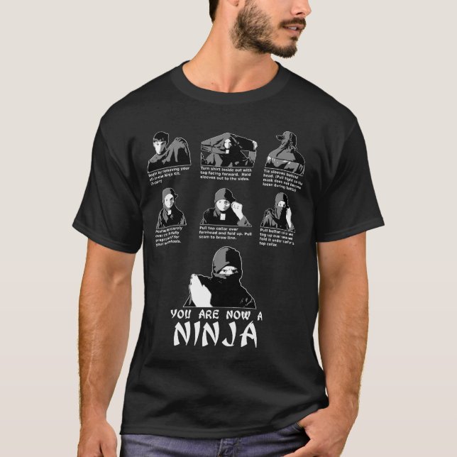 Sofortige Ninja Ausrüstung (schließt Anweisungen) T-Shirt (Vorderseite)