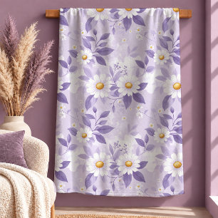 Sofortige schöne weiße Daisy-Pastelldecke Sherpadecke