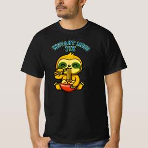Sofortige Stimmungsaufhellung Süßes Faultier beim T-Shirt