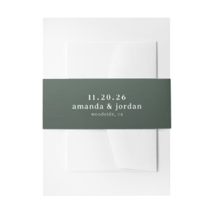 Sofortiger Grüner Minimalist Einladungsbanderole
