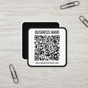 Sofortiger QR-Code (geben Sie Ihre Website-URL ein Quadratische Visitenkarte
