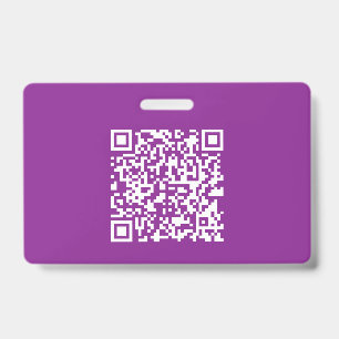 Sofortiger QR-Code mit Ihrer Website-URL   Lila Ausweis