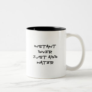 Sofortiger Taucher - addieren Sie einfach Wasser Zweifarbige Tasse