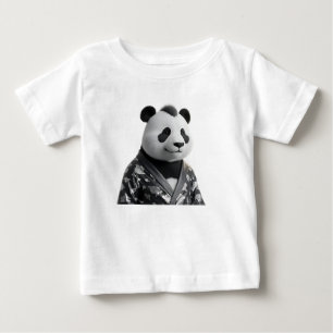 Sofortiges 3D-Panda-Modeporträt Baby T-shirt