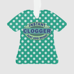 Sofortiges Clogger addieren gerade Musik Ornament