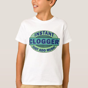 Sofortiges Clogger addieren gerade Musik T-Shirt