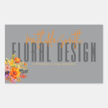 Sofortiges florales Design Graue orangefarbene Blu