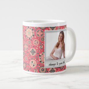Sofortiges Foto - Bilderrahmen mit Muster Jumbo-Tasse