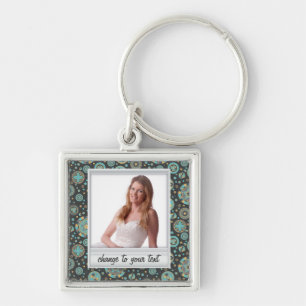 Sofortiges Foto - photoframe mit Muster Schlüsselanhänger