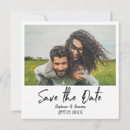 Sofortiges Foto und Typografie Save the Date - Sch Einladung