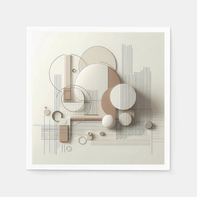 Soft 3D Linework  Serviette (Vorderseite)