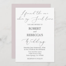 Soft and Elegante Wedding Einladung