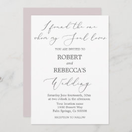 Soft and Elegante Wedding Einladung