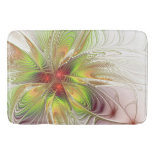 Soft and tenderderness Fraktal Fantasy Blume Badematte