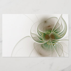 Soft and tenderderness Fraktal Fantasy Blume Briefpapier