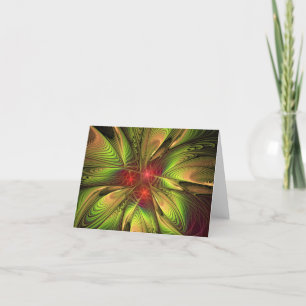 Soft and tenderderness Fraktal Fantasy Blume Feiertagskarte
