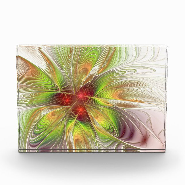Soft and tenderderness Fraktal Fantasy Blume Fotoblock (Vorderseite)