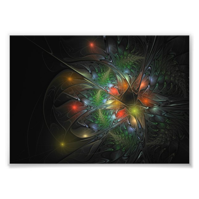 Soft and tenderderness Fraktal Fantasy Blume Fotodruck (Vorne)