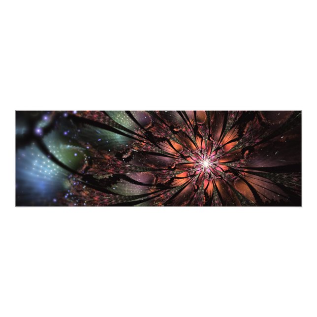 Soft and tenderderness Fraktal Fantasy Blume Fotodruck (Vorne)