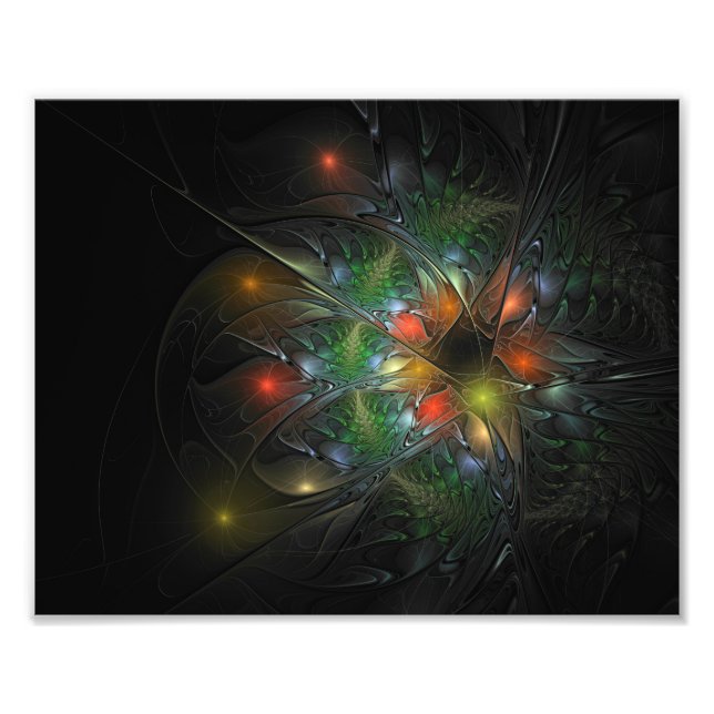 Soft and tenderderness Fraktal Fantasy Blume Fotodruck (Vorne)