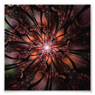 Soft and tenderderness Fraktal Fantasy Blume Fotodruck