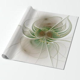 Soft and tenderderness Fraktal Fantasy Blume Geschenkpapier