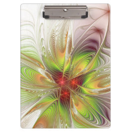 Soft and tenderderness Fraktal Fantasy Blume Klemmbrett