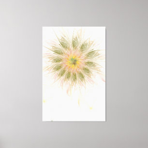 Soft and tenderderness Fraktal Fantasy Blume Leinwanddruck