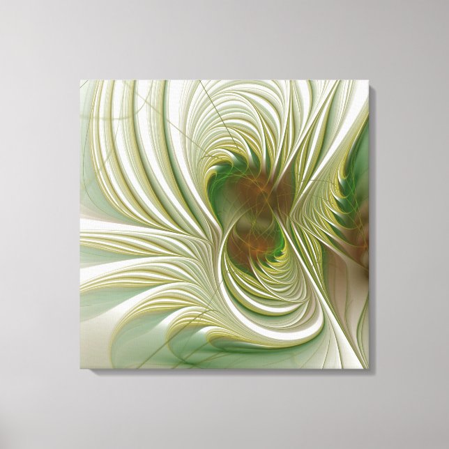 Soft and tenderderness Fraktal Fantasy Blume Leinwanddruck (Vorderseite)