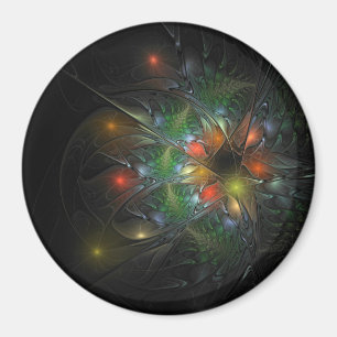 Soft and tenderderness Fraktal Fantasy Blume Magnet