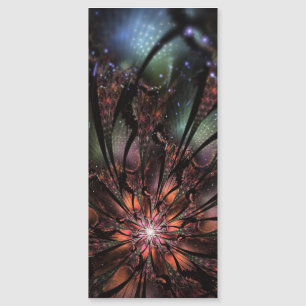 Soft and tenderderness Fraktal Fantasy Blume Magnetkarte